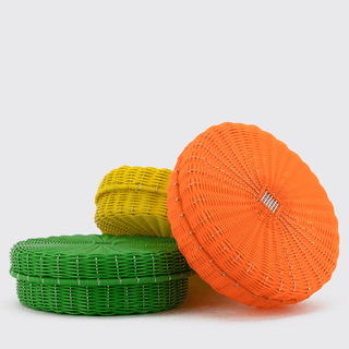 MEXICAN YELLOW TORTILLA BASKET - DYKE & DEAN