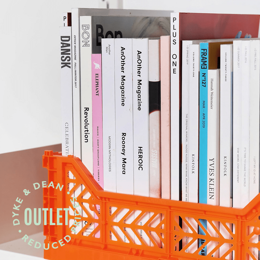 MIDI STACKING CRATE NAVY BLUE OUTLET - DYKE & DEAN