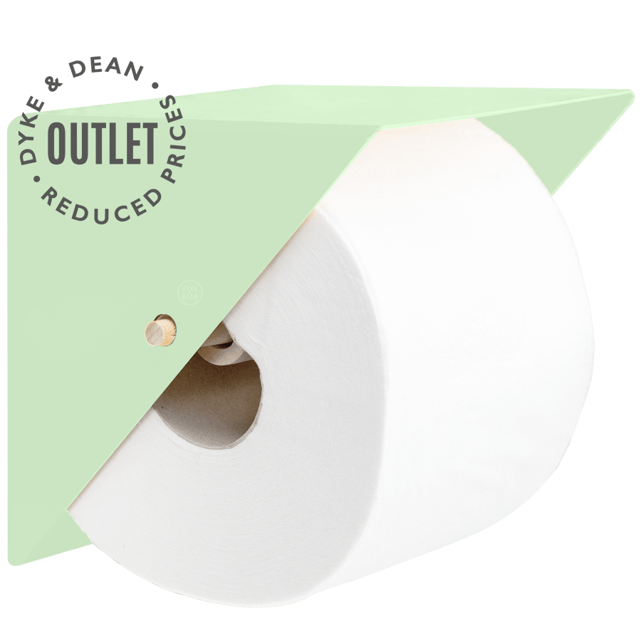 Rroll Outlets MINT GREEN TRIANGLE WALL TOILET ROLL HOLDER OUTLET - DYKE & DEAN