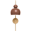 MOBO CERAMIC SWAN WALL LIGHT BRASS OAK - DYKE & DEAN