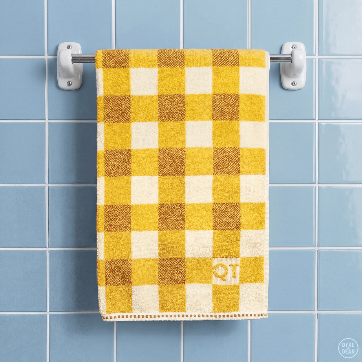 MODERN PORCELAIN TOWEL BAR SET WHITE - DYKE & DEAN