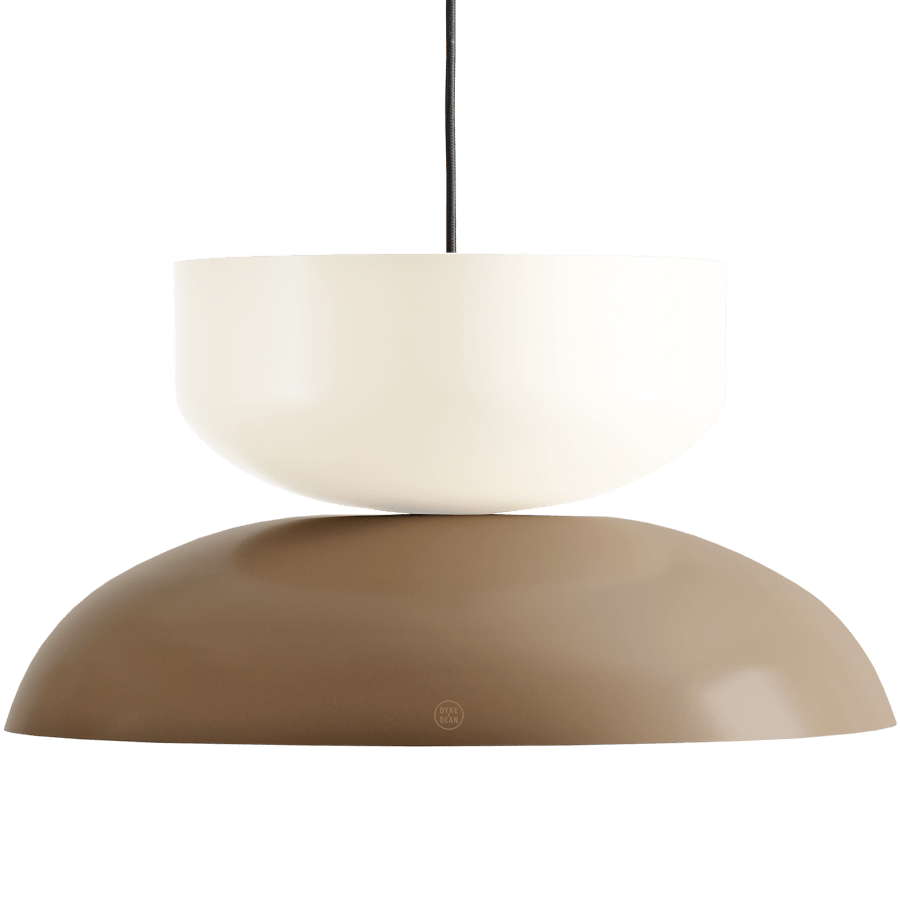 MODULAR PENDANT LIGHT BEIGE & CREAM - DYKE & DEAN