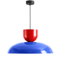MODULAR PENDANT LIGHT COBALT & RED - DYKE & DEAN