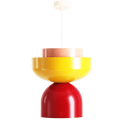 MODULAR PENDANT LIGHT MUSTARD RED & CORAL - DYKE & DEAN