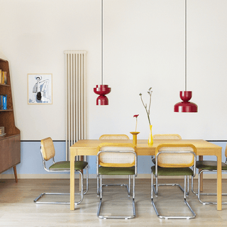 MODULAR PENDANT LIGHT YELLOW BLUE PINK - DYKE & DEAN