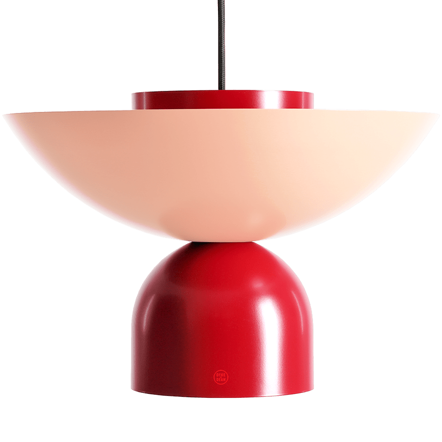 MODULAR PENDANT UTO LIGHT CORAL & RED - DYKE & DEAN