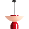 MODULAR PENDANT UTO LIGHT CORAL & RED - DYKE & DEAN
