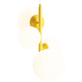 MULTI OPAL GLOBE BLOOM PENDANT LIGHT MUSTARD - DYKE & DEAN