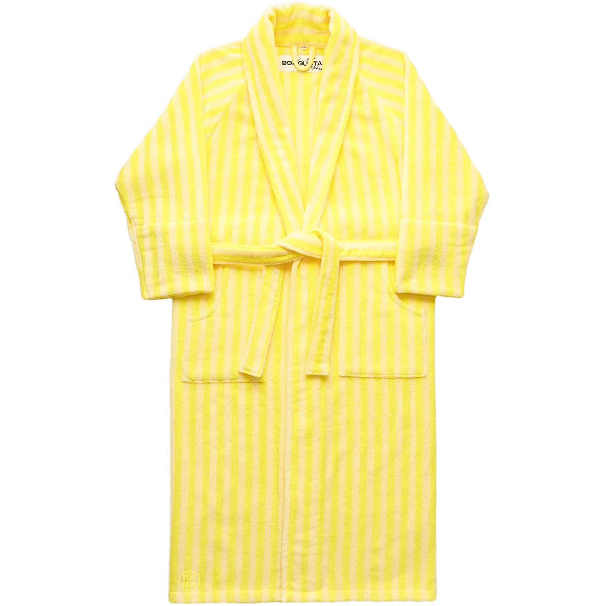 NARAM BATH ROBE PRISTINE & NEON YELLOW - DYKE & DEAN