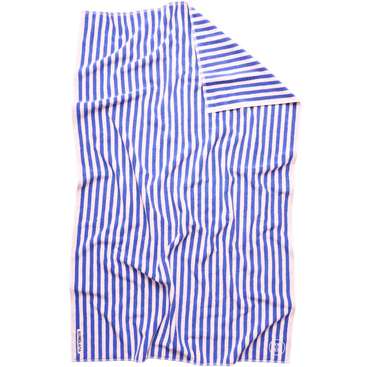 NARAM BATH TOWELS DAZZLING BLUE & ROSE - DYKE & DEAN
