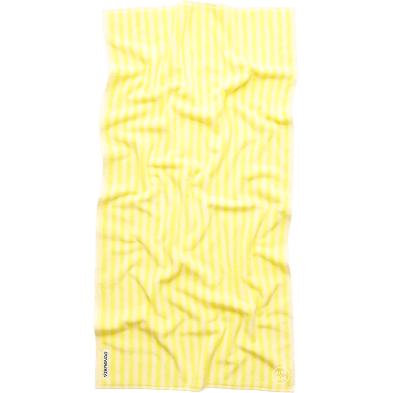 NARAM BATH TOWELS PRISTINE & NEON YELLOW - DYKE & DEAN