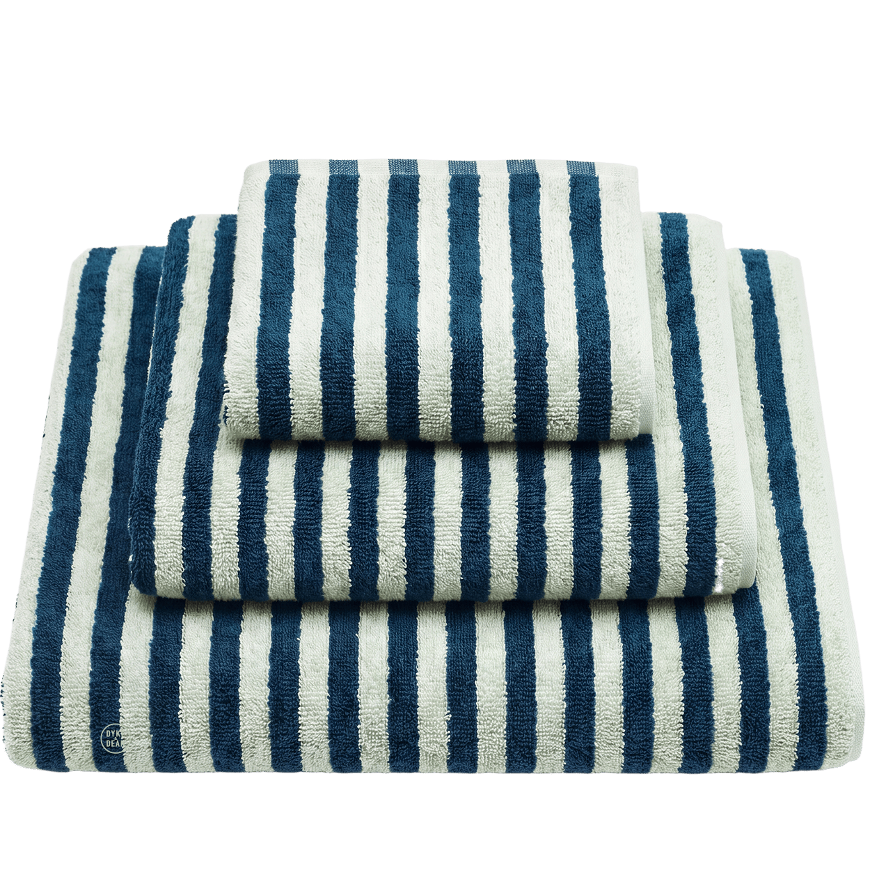 NARAM BATH TOWELS SEA FOAM & DEEP TEAL - DYKE & DEAN