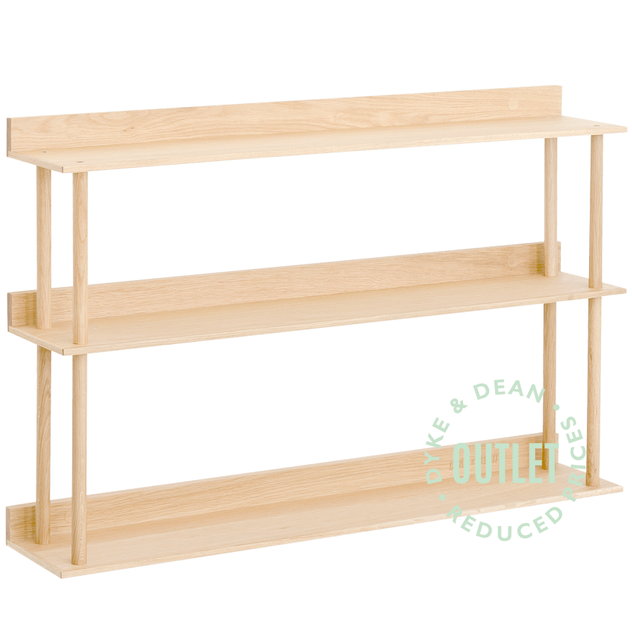 OAK PLATFORM 3 WALL SHELF OUTLET – DYKE & DEAN