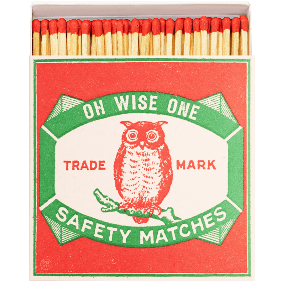 OH WISE ONE LUXURY SAFETY MATCHES - DYKE & DEAN
