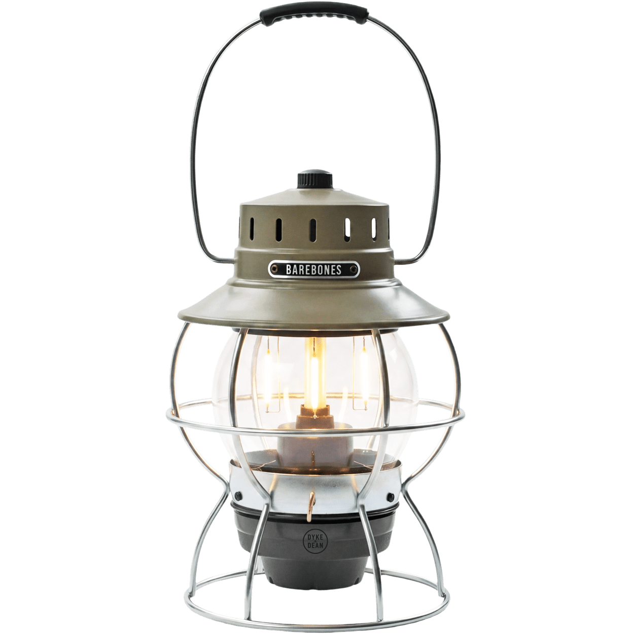 OLIVE RAILROAD LANTERN - DYKE & DEAN