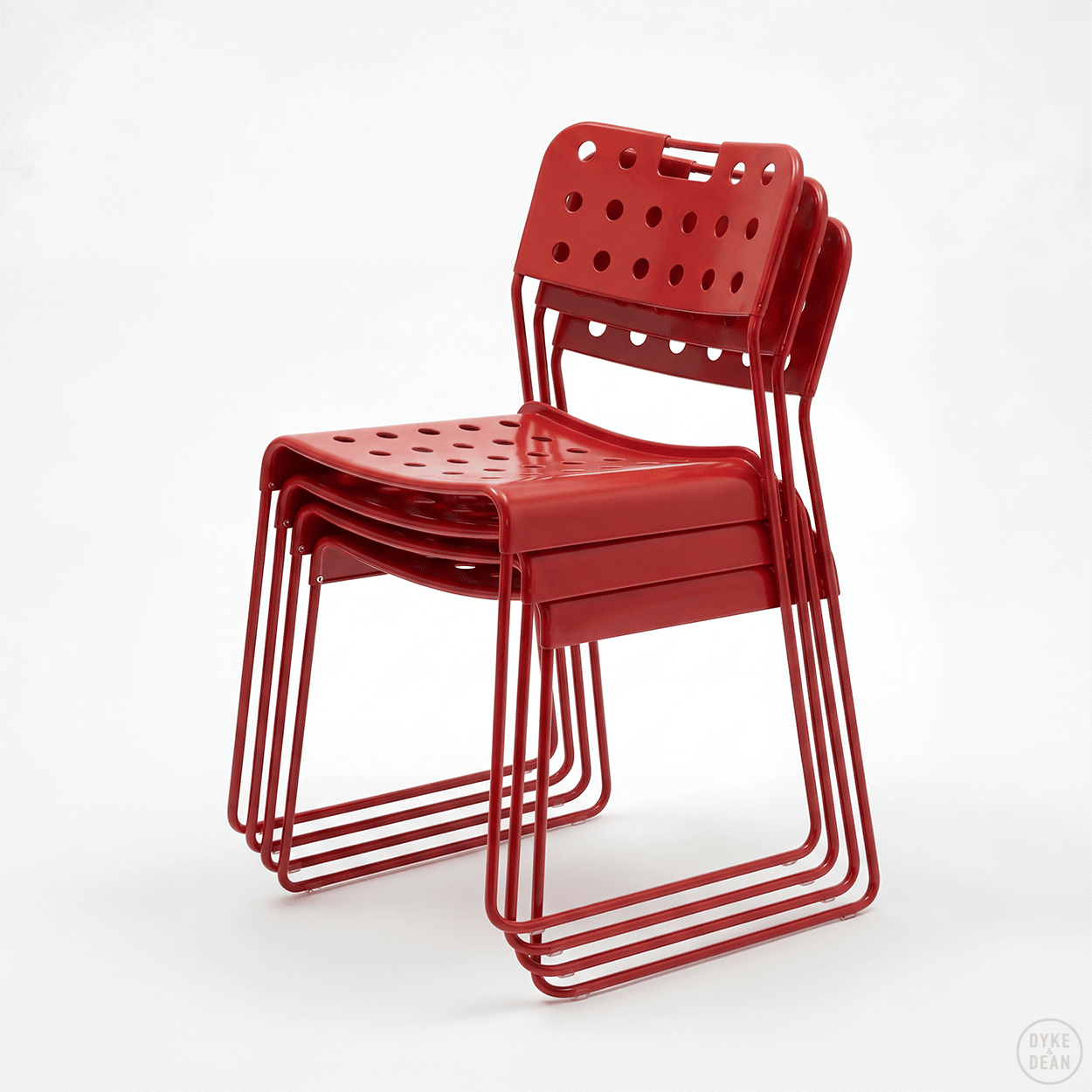 OMKSTAK. 1965 CHAIR TRAFFIC RED - DYKE & DEAN