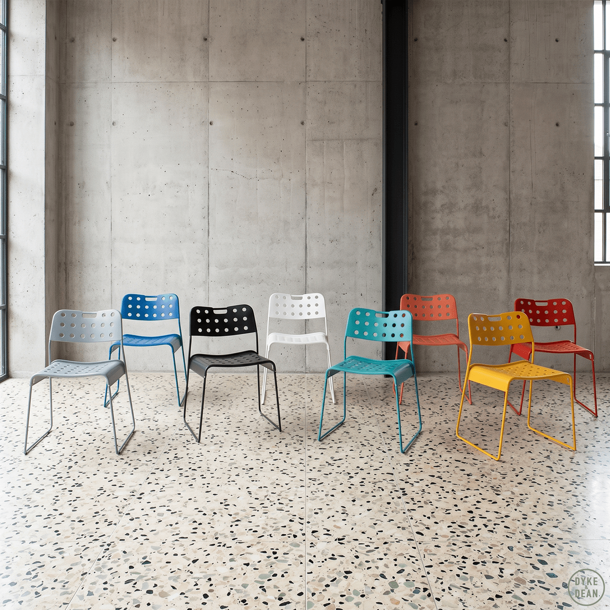 OMKSTAK. 1965 CHAIR YELLOW - DYKE & DEAN