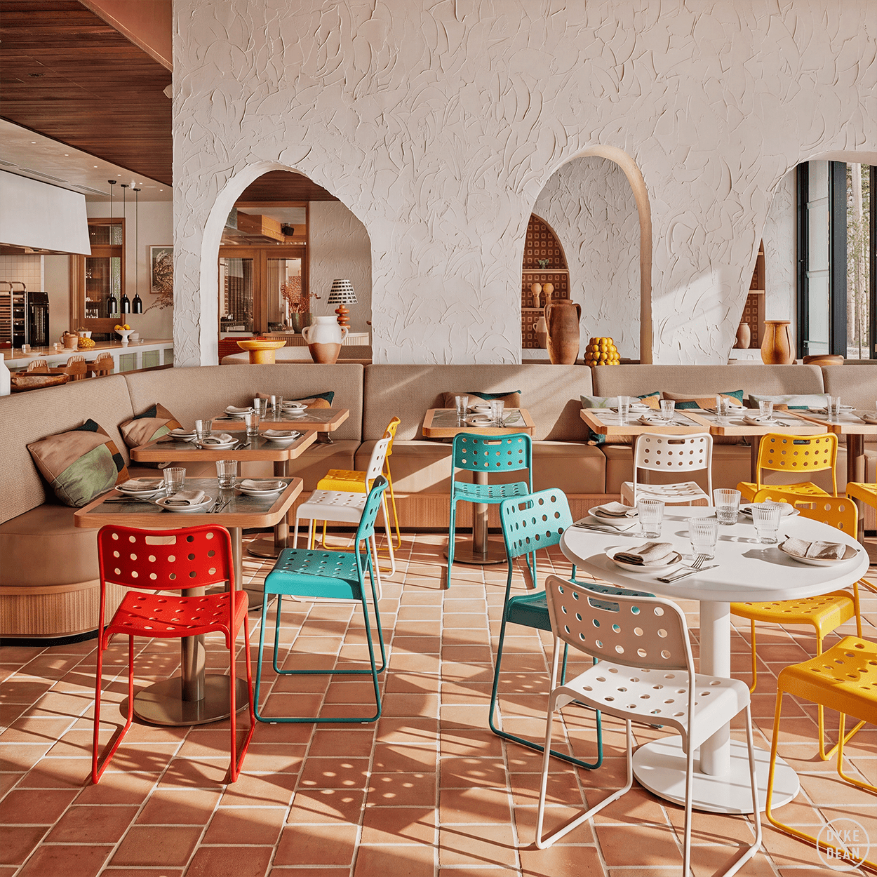 OMKSTAK. 1965 CHAIR YELLOW - DYKE & DEAN
