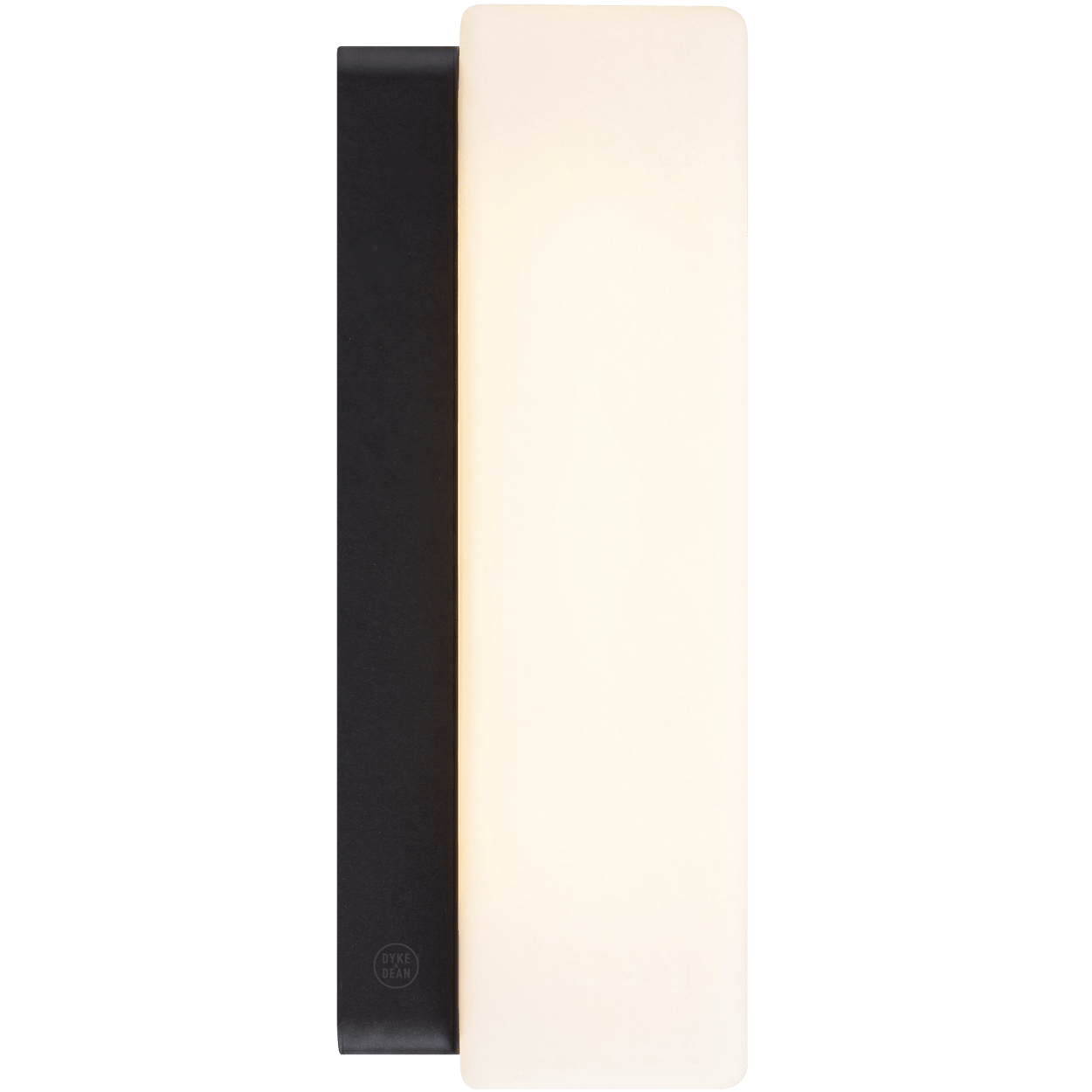 OPAL BATHROOM BLOCK MIRROR LIGHT BLACK - DYKE & DEAN
