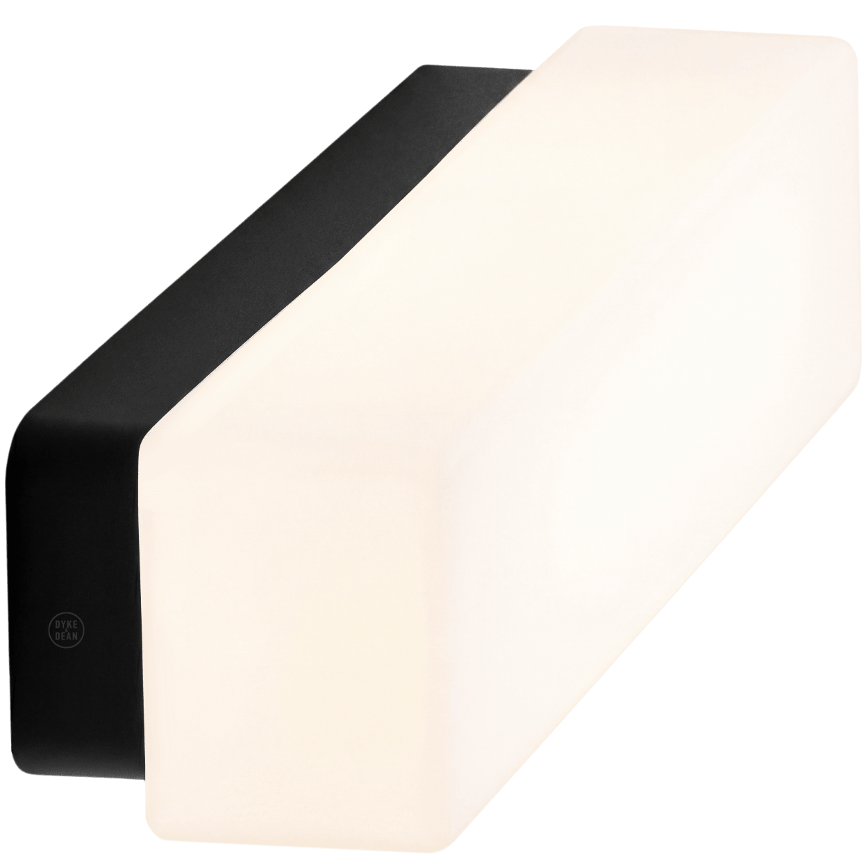 OPAL BATHROOM BLOCK MIRROR LIGHT BLACK LONG - DYKE & DEAN