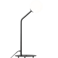 OPAL GLASS ARM GLOBE TABLE LIGHT BLACK - DYKE & DEAN