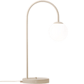 OPAL GLASS GLOBE LOOP TABLE LIGHT BEIGE - DYKE & DEAN