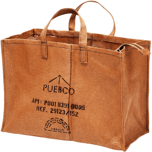 ORANGE RECTANGULAR FABRIC BAG - DYKE & DEAN