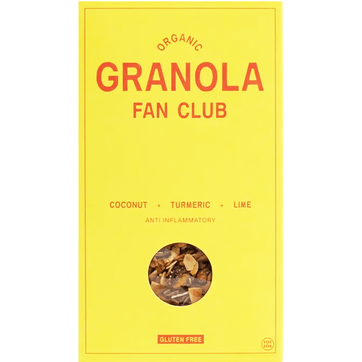 ORGANIC COCONUT, TURMERIC & LIME GRANOLA - DYKE & DEAN