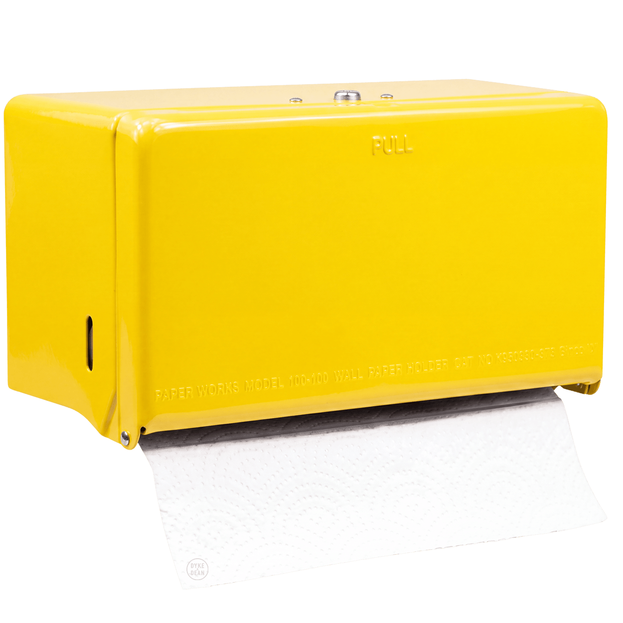 PAPER ROLL & TISSUE DISPENSER YELLOW - DYKE & DEAN