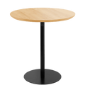PIAZZA SIDE TABLE 40 OAK BLACK - DYKE & DEAN