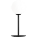 PINNE OPAL GLASS GLOBE SMALL TABLE LIGHT BLACK - DYKE & DEAN