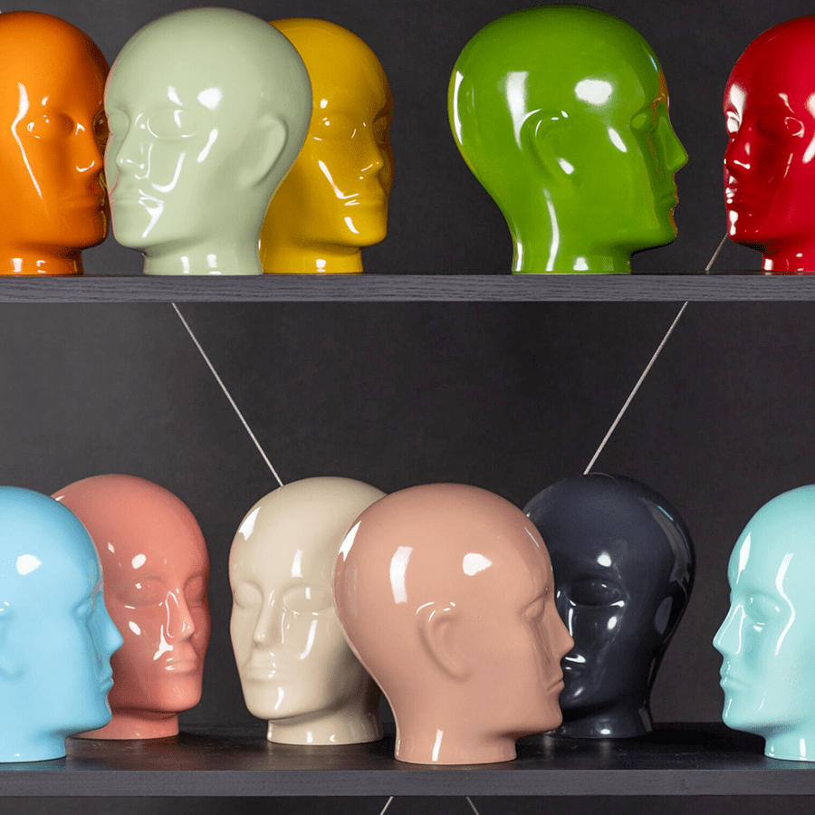 PORCELAIN CERAMIC HEAD - DYKE & DEAN