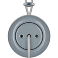 PORCELAIN KATY PATY COLONA ROUND SURFACE MOUNTED CABLE GLAND SOCKET ASH GREY - DYKE & DEAN