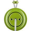 PORCELAIN KATY PATY COLONA ROUND SURFACE MOUNTED CABLE GLAND SOCKET GREEN - DYKE & DEAN