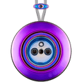 PORCELAIN KATY PATY COLONA ROUND SURFACE MOUNTED EURO SOCKET VIOLEDO - DYKE & DEAN