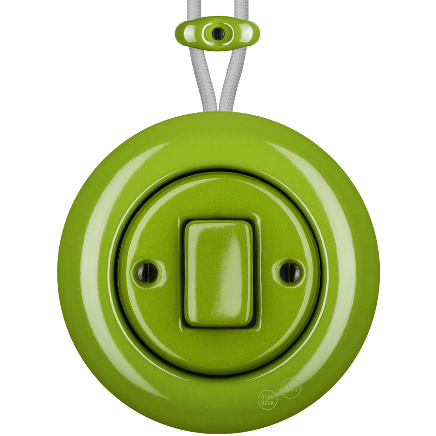 PORCELAIN KATY PATY COLONA ROUND SURFACE MOUNTED FAT BUTTON SWITCH ...