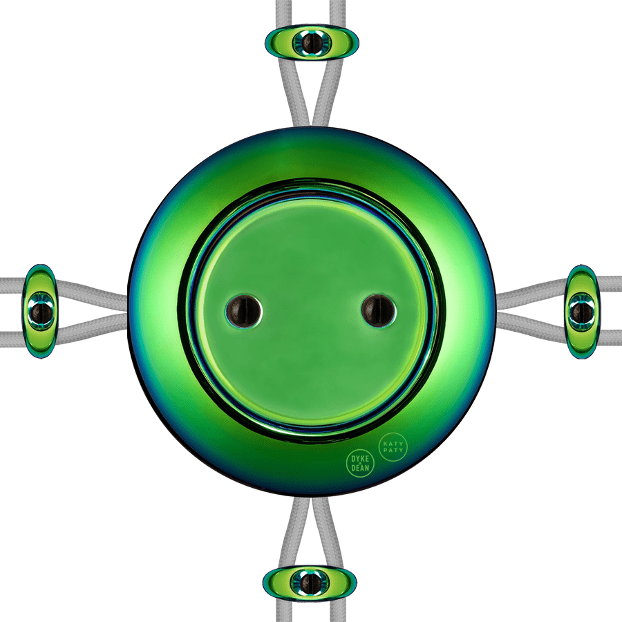 PORCELAIN KATY PATY COLONA ROUND SURFACE MOUNTED JUNCTION BOX CHLOREDO - DYKE & DEAN