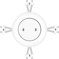 PORCELAIN KATY PATY COLONA ROUND SURFACE MOUNTED JUNCTION BOX WHITE - DYKE & DEAN