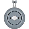 PORCELAIN KATY PATY COLONA ROUND SURFACE MOUNTED MOTION SENSOR ASH GREY - DYKE & DEAN