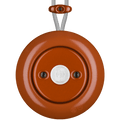 PORCELAIN KATY PATY COLONA ROUND SURFACE MOUNTED MOTION SENSOR BRICK RED - DYKE & DEAN