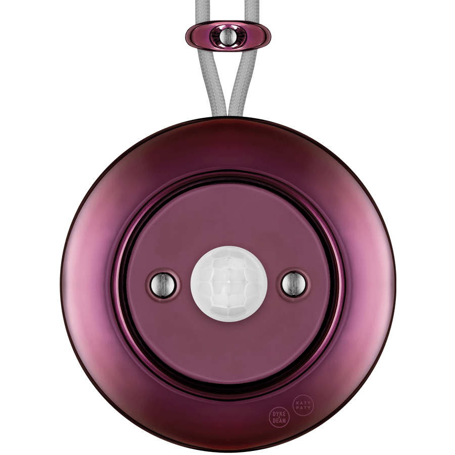 PORCELAIN KATY PATY COLONA ROUND SURFACE MOUNTED MOTION SENSOR PURPLE - DYKE & DEAN