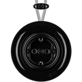 PORCELAIN KATY PATY COLONA ROUND SURFACE MOUNTED SCHUKO SOCKET BLACK - DYKE & DEAN