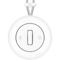 PORCELAIN KATY PATY COLONA ROUND SURFACE MOUNTED SLIM BUTTON SWITCH WHITE - DYKE & DEAN
