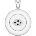 PORCELAIN KATY PATY COLONA ROUND SURFACE MOUNTED SWISS SOCKET MATTE WHITE - DYKE & DEAN