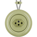 PORCELAIN KATY PATY COLONA ROUND SURFACE MOUNTED SWISS SOCKET MOSS GREEN - DYKE & DEAN