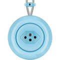PORCELAIN KATY PATY COLONA ROUND SURFACE MOUNTED SWISS SOCKET PASTEL BLUE - DYKE & DEAN