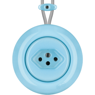 PORCELAIN KATY PATY COLONA ROUND SURFACE MOUNTED SWISS SOCKET PASTEL BLUE - DYKE & DEAN