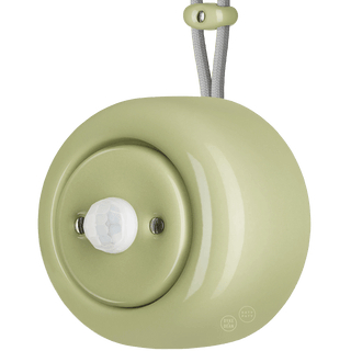 PORCELAIN ROUND SURFACE MOUNTED MOTION SENSOR MOSS GREEN - DYKE & DEAN