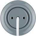 PORCELAIN WALL CABLE GLAND SOCKET ASH GREY - DYKE & DEAN