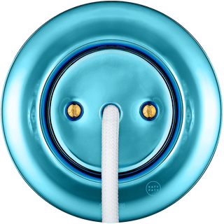PORCELAIN WALL CABLE GLAND SOCKET SKY BLUE - DYKE & DEAN